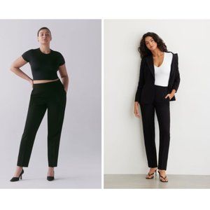 Dynamite Kendall Side Zip Slim Pants - Black